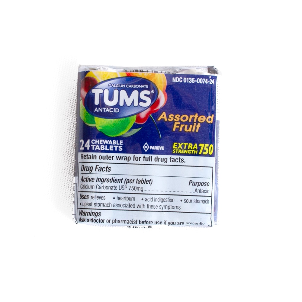 Personal Care, Home & Auto, Tums, Antacid, Assorted fruit, 3 pack, Roll, 416627